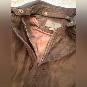 Rainforest Micro Suede Field Coat - L - Removable Down Liner - Water Resistant